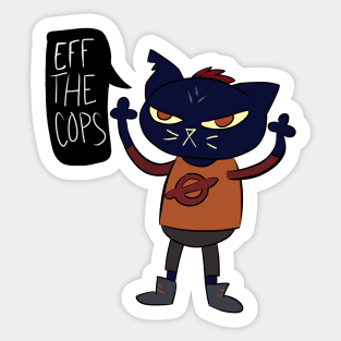 Mae Borowski Night in the Woods - "Eff the Cops" Sticker